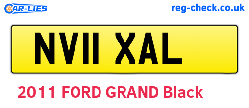 NV11XAL are the vehicle registration plates.