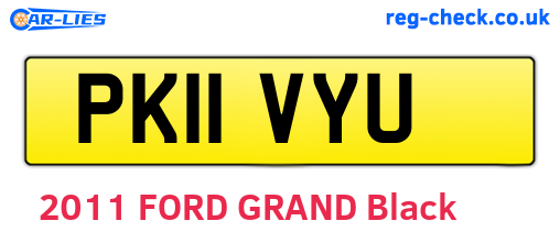 PK11VYU are the vehicle registration plates.