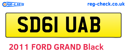 SD61UAB are the vehicle registration plates.