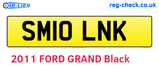 SM10LNK are the vehicle registration plates.