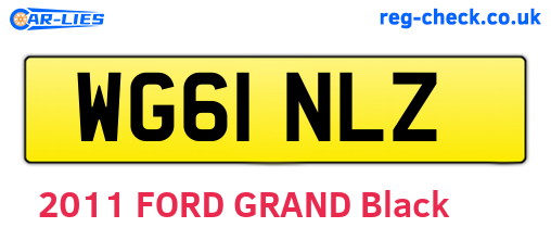 WG61NLZ are the vehicle registration plates.