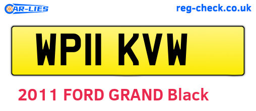WP11KVW are the vehicle registration plates.