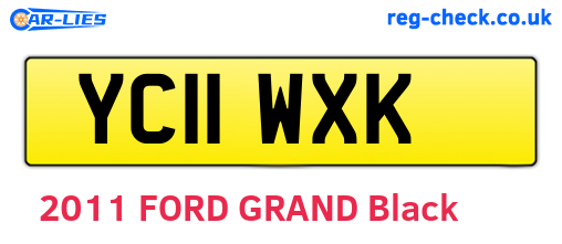 YC11WXK are the vehicle registration plates.
