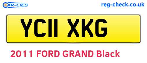 YC11XKG are the vehicle registration plates.