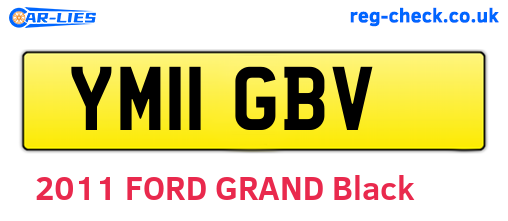 YM11GBV are the vehicle registration plates.