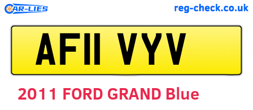 AF11VYV are the vehicle registration plates.