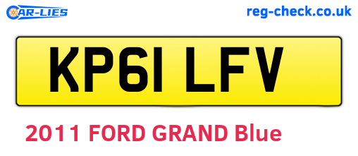 KP61LFV are the vehicle registration plates.