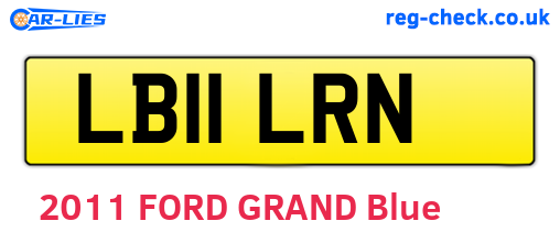 LB11LRN are the vehicle registration plates.