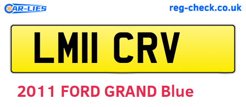 LM11CRV are the vehicle registration plates.