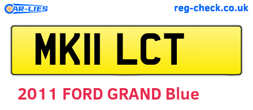 MK11LCT are the vehicle registration plates.