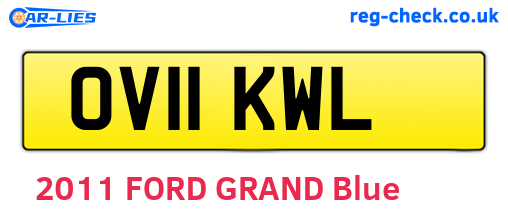 OV11KWL are the vehicle registration plates.