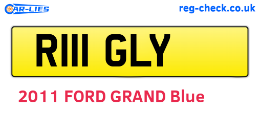 R111GLY are the vehicle registration plates.