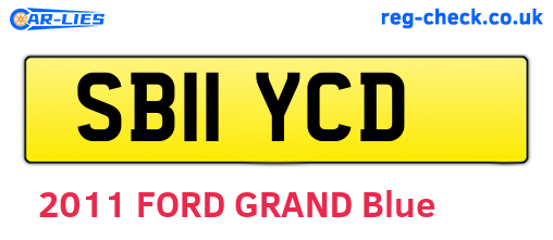 SB11YCD are the vehicle registration plates.
