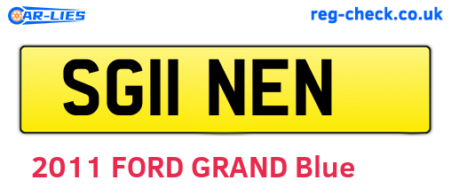 SG11NEN are the vehicle registration plates.