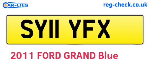 SY11YFX are the vehicle registration plates.
