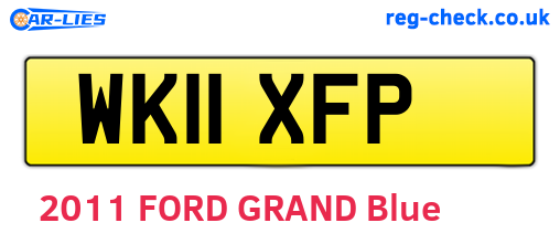 WK11XFP are the vehicle registration plates.