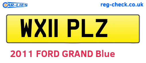 WX11PLZ are the vehicle registration plates.