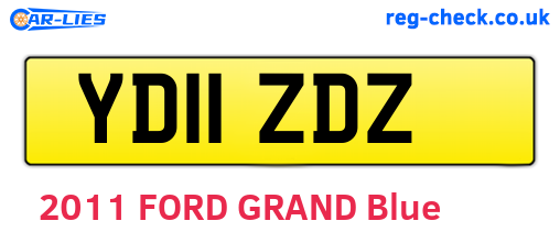 YD11ZDZ are the vehicle registration plates.