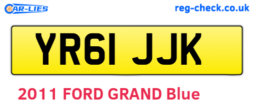 YR61JJK are the vehicle registration plates.