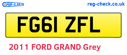 FG61ZFL are the vehicle registration plates.