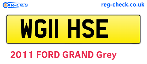 WG11HSE are the vehicle registration plates.