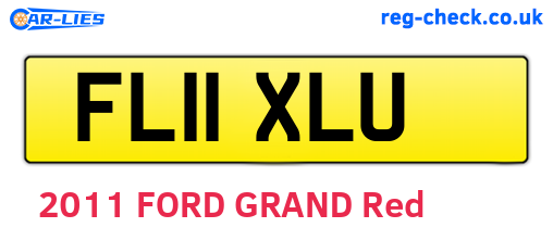 FL11XLU are the vehicle registration plates.