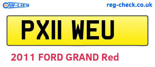 PX11WEU are the vehicle registration plates.