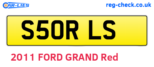 S50RLS are the vehicle registration plates.