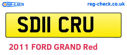 SD11CRU are the vehicle registration plates.