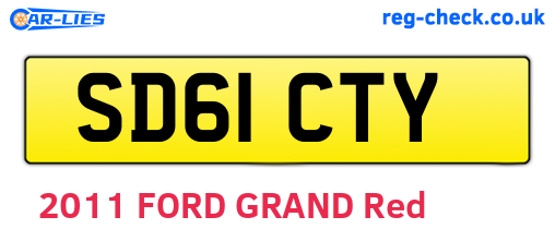 SD61CTY are the vehicle registration plates.