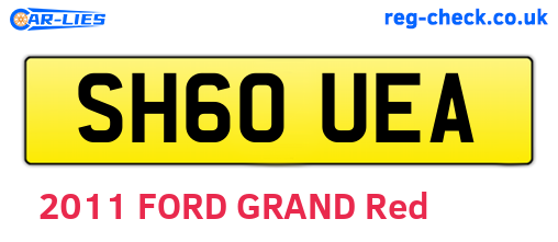 SH60UEA are the vehicle registration plates.