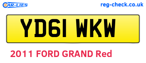 YD61WKW are the vehicle registration plates.