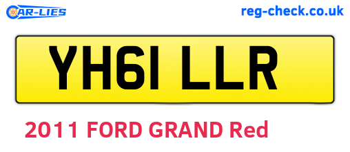 YH61LLR are the vehicle registration plates.