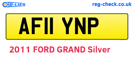 AF11YNP are the vehicle registration plates.