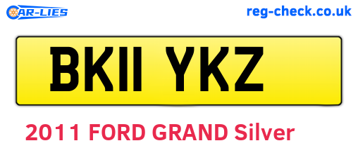 BK11YKZ are the vehicle registration plates.