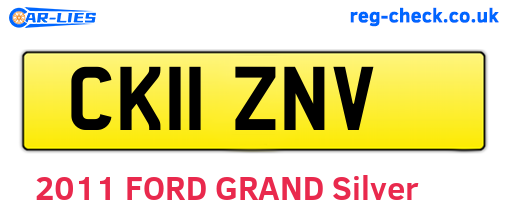 CK11ZNV are the vehicle registration plates.