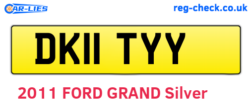 DK11TYY are the vehicle registration plates.