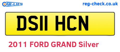 DS11HCN are the vehicle registration plates.