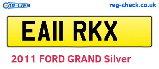 EA11RKX are the vehicle registration plates.