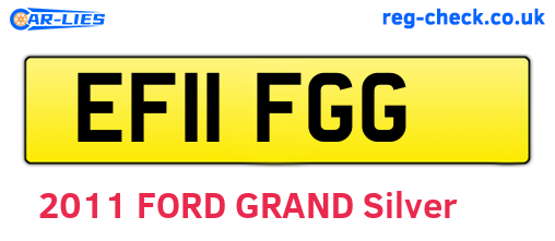 EF11FGG are the vehicle registration plates.
