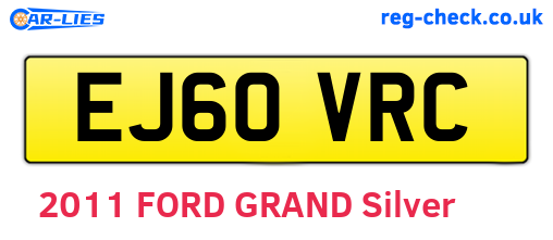 EJ60VRC are the vehicle registration plates.
