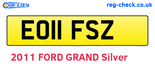 EO11FSZ are the vehicle registration plates.