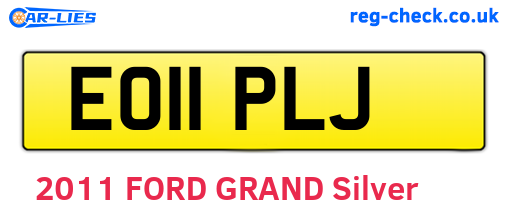 EO11PLJ are the vehicle registration plates.