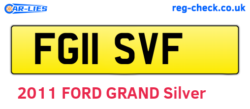 FG11SVF are the vehicle registration plates.