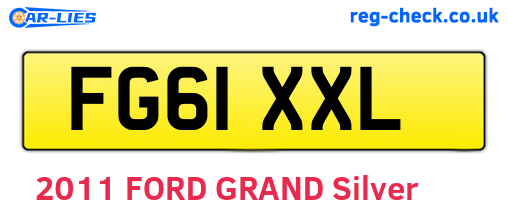 FG61XXL are the vehicle registration plates.