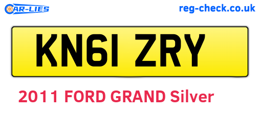 KN61ZRY are the vehicle registration plates.