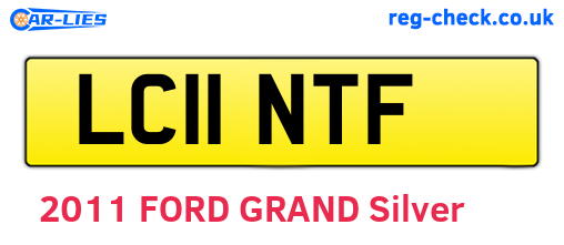 LC11NTF are the vehicle registration plates.