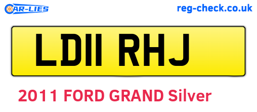LD11RHJ are the vehicle registration plates.
