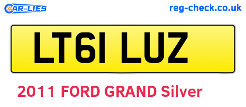 LT61LUZ are the vehicle registration plates.