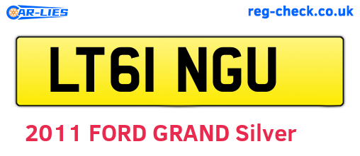 LT61NGU are the vehicle registration plates.